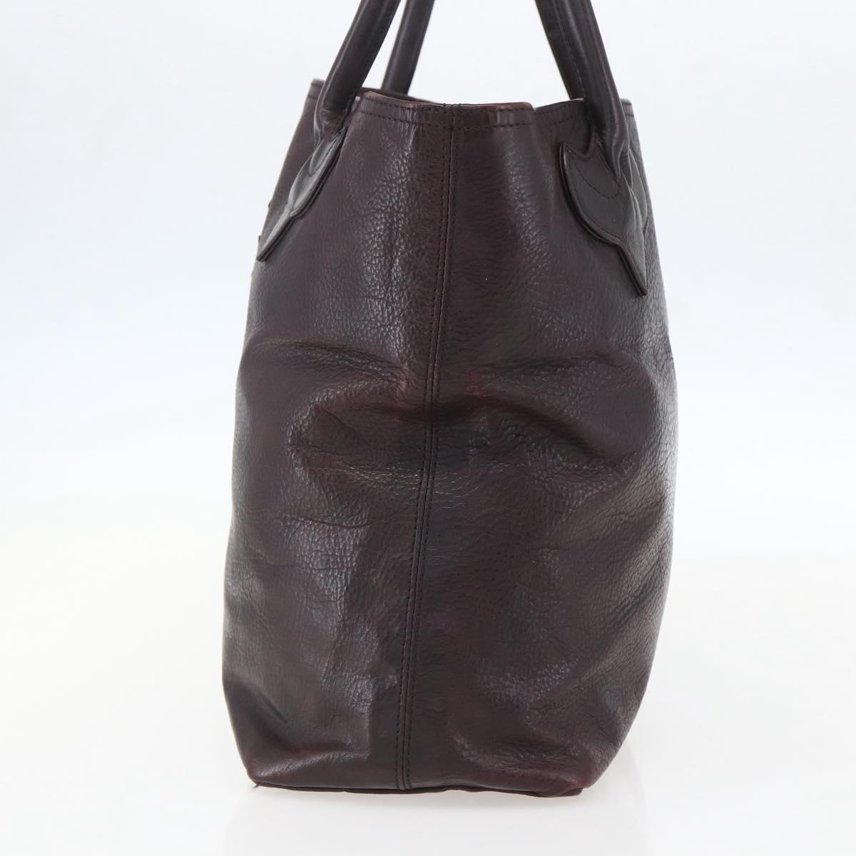 Chrome Hearts FS Tote Crosspatch Tote Bag Leather Black Auth 159442SM