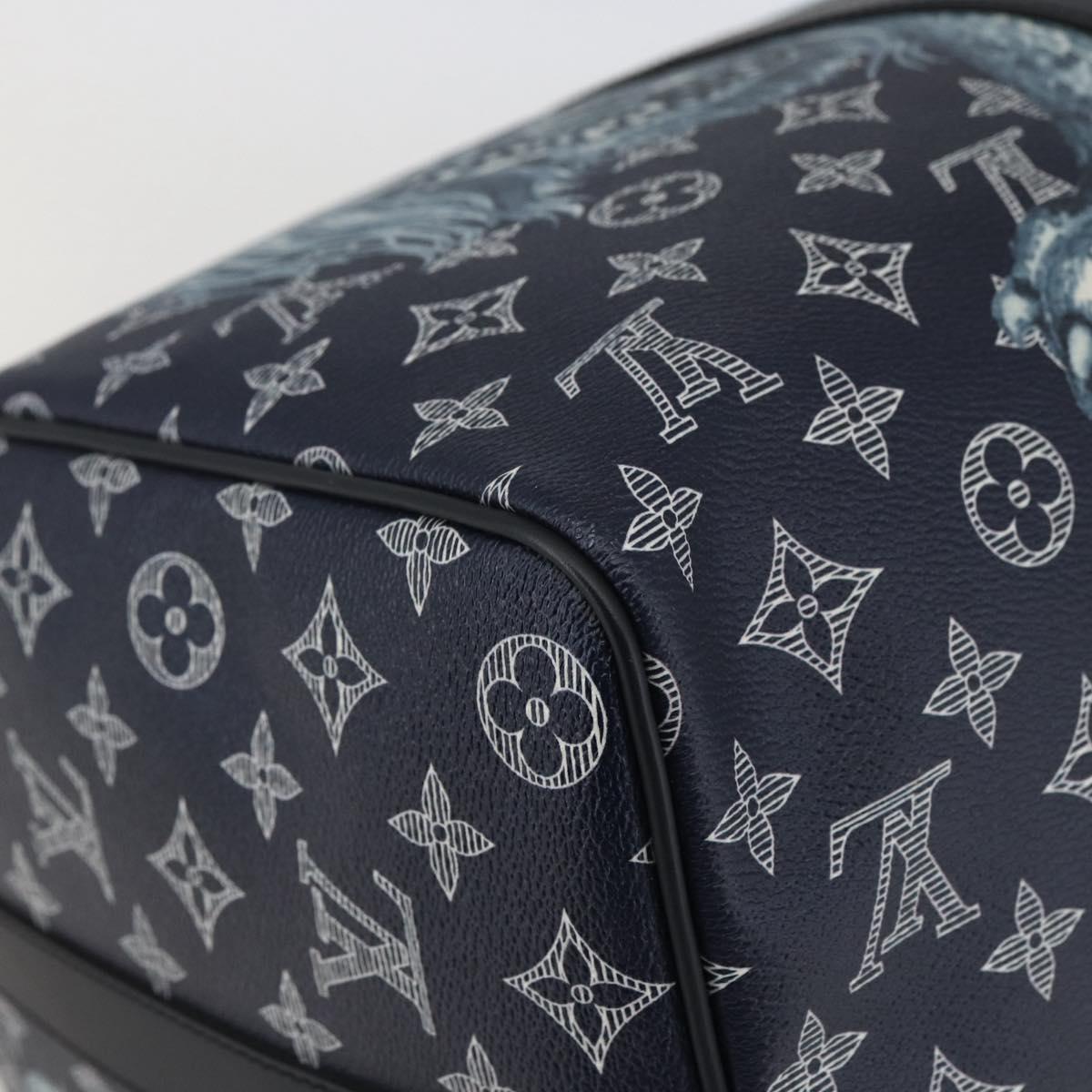 LOUIS VUITTON Monogram Savanna Keepall Bandouliere 45 Bag M54129 Auth 159443SM