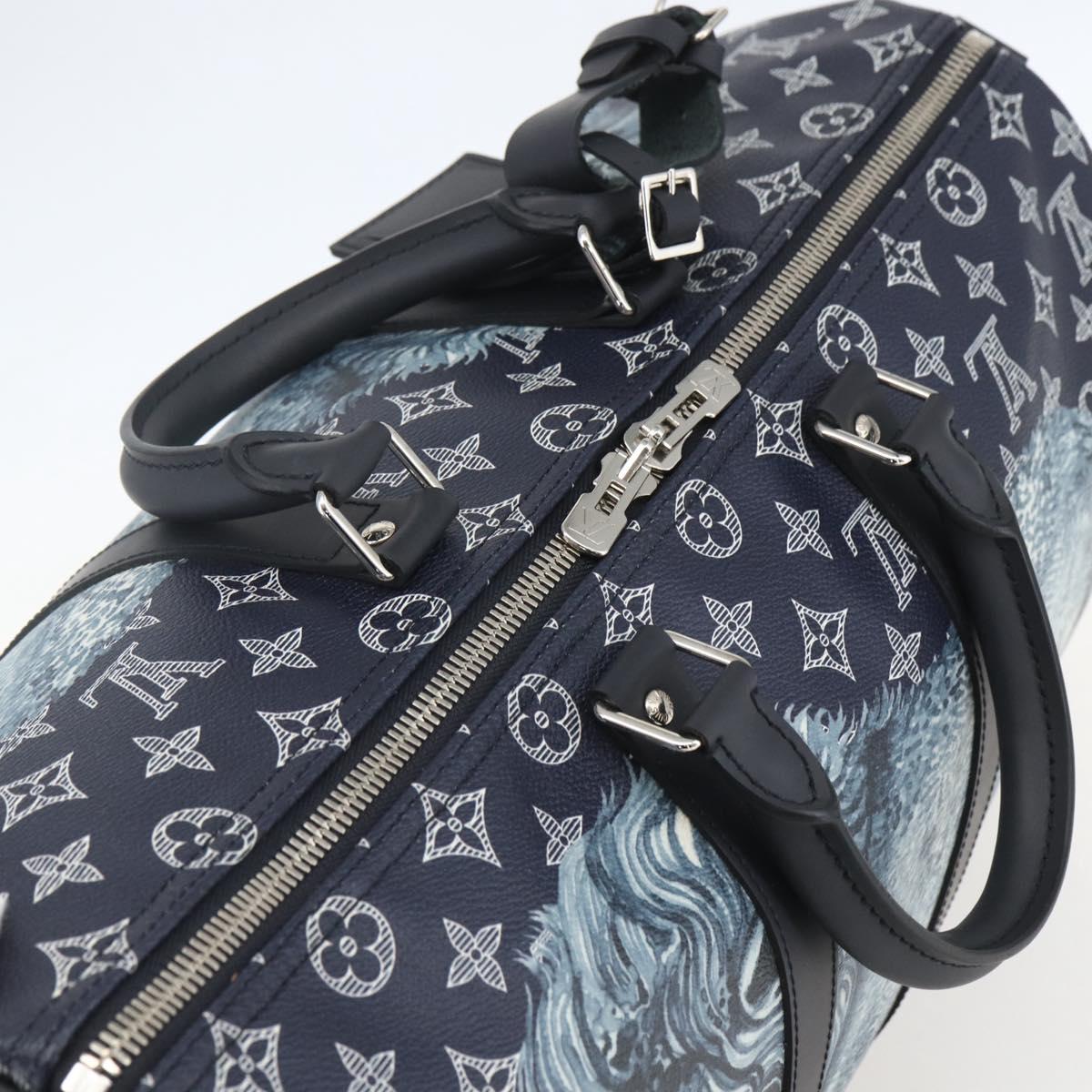LOUIS VUITTON Monogram Savanna Keepall Bandouliere 45 Bag M54129 Auth 159443SM