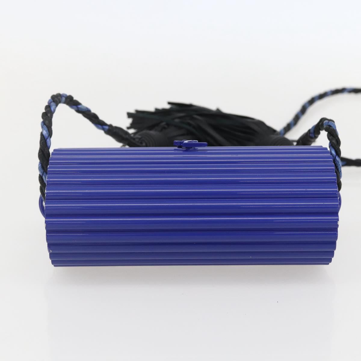 SAINT LAURENT Cassandra Shoulder Bag plastic Blue Auth 159447SAV