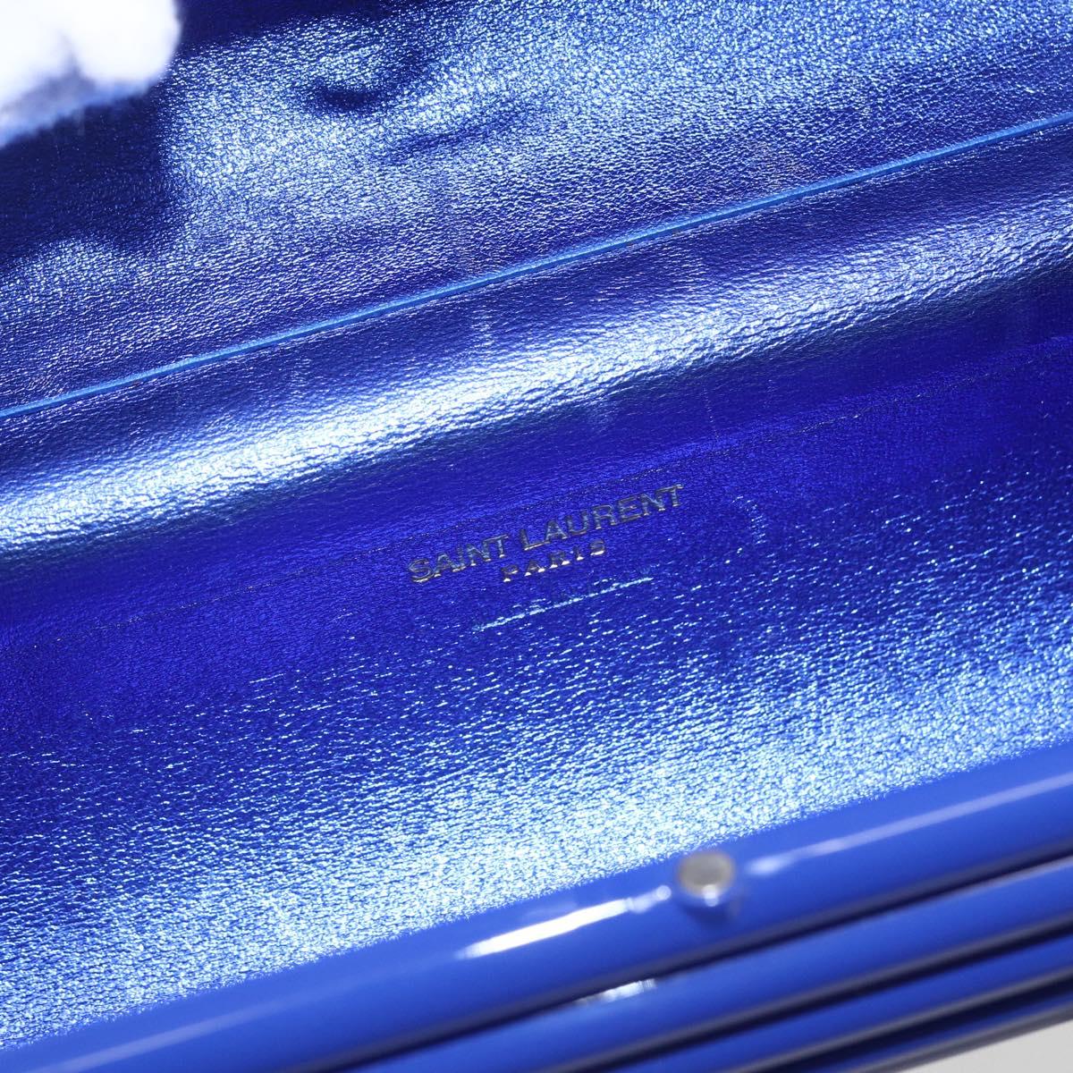 SAINT LAURENT Cassandra Shoulder Bag plastic Blue Auth 159447SAV
