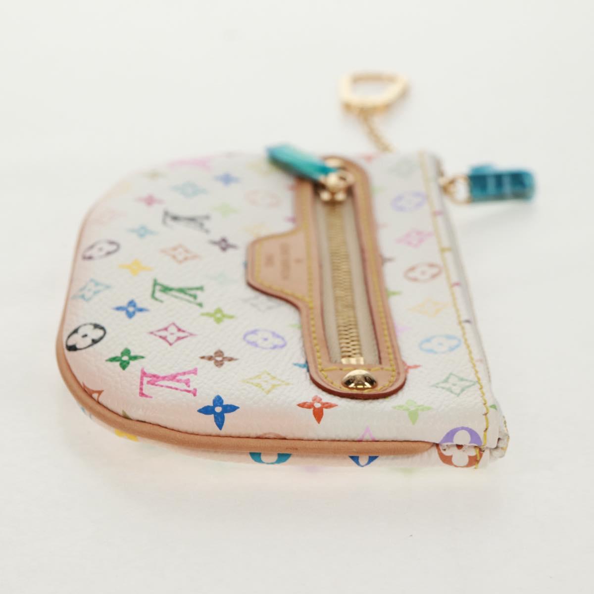 LOUIS VUITTON Monogram Multicolor Pochette MM Pouch White M60028 LV Auth 159454V