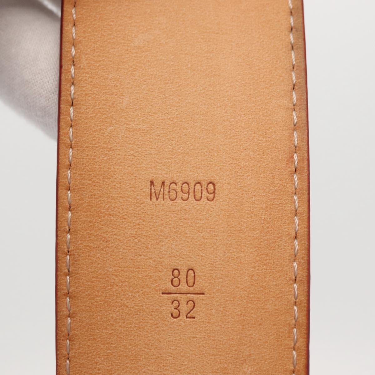 LOUIS VUITTON Multicolor Ceinture LV Printed Initials Studs M6909 Auth 159470V