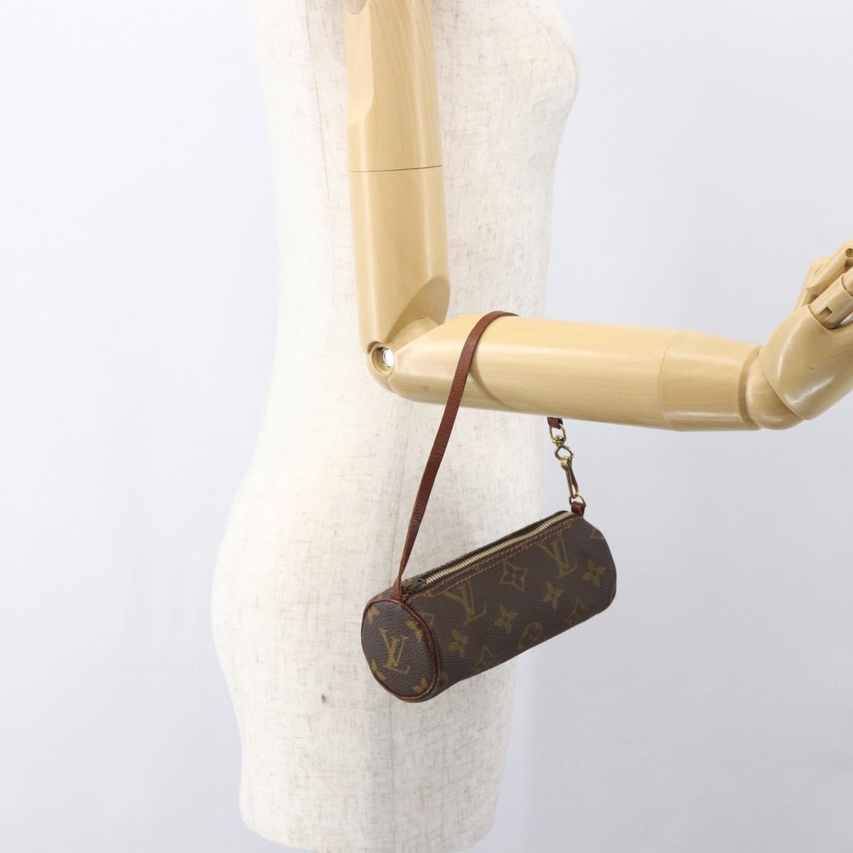 LOUIS VUITTON Monogram Papillon Pouch LV Auth 159487