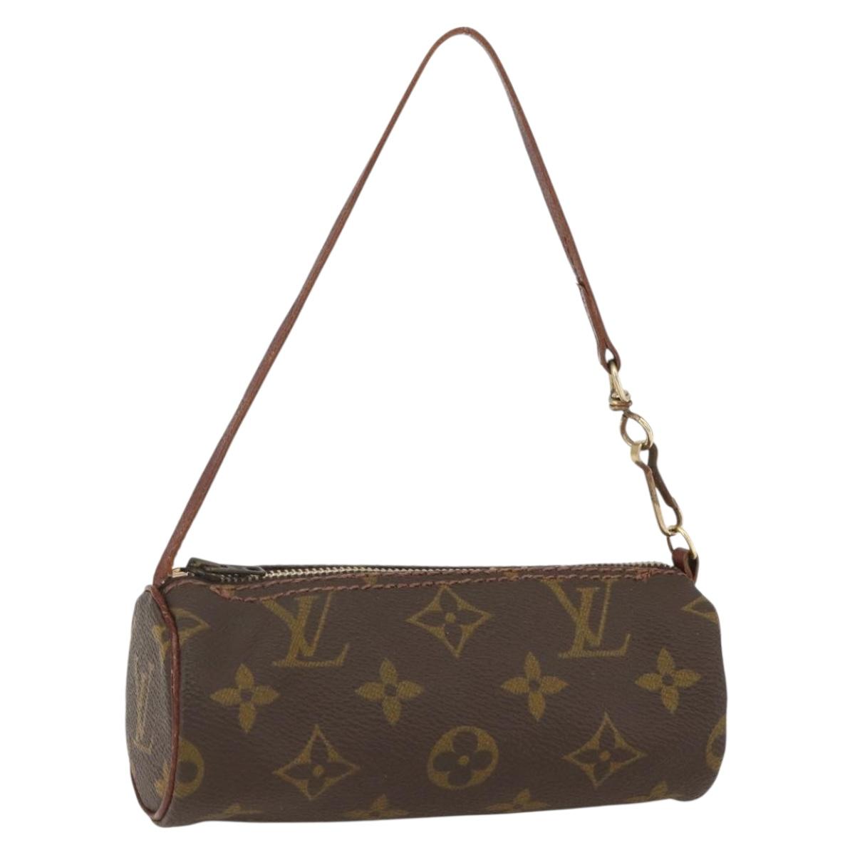 LOUIS VUITTON Monogram Papillon Pouch LV Auth 159487