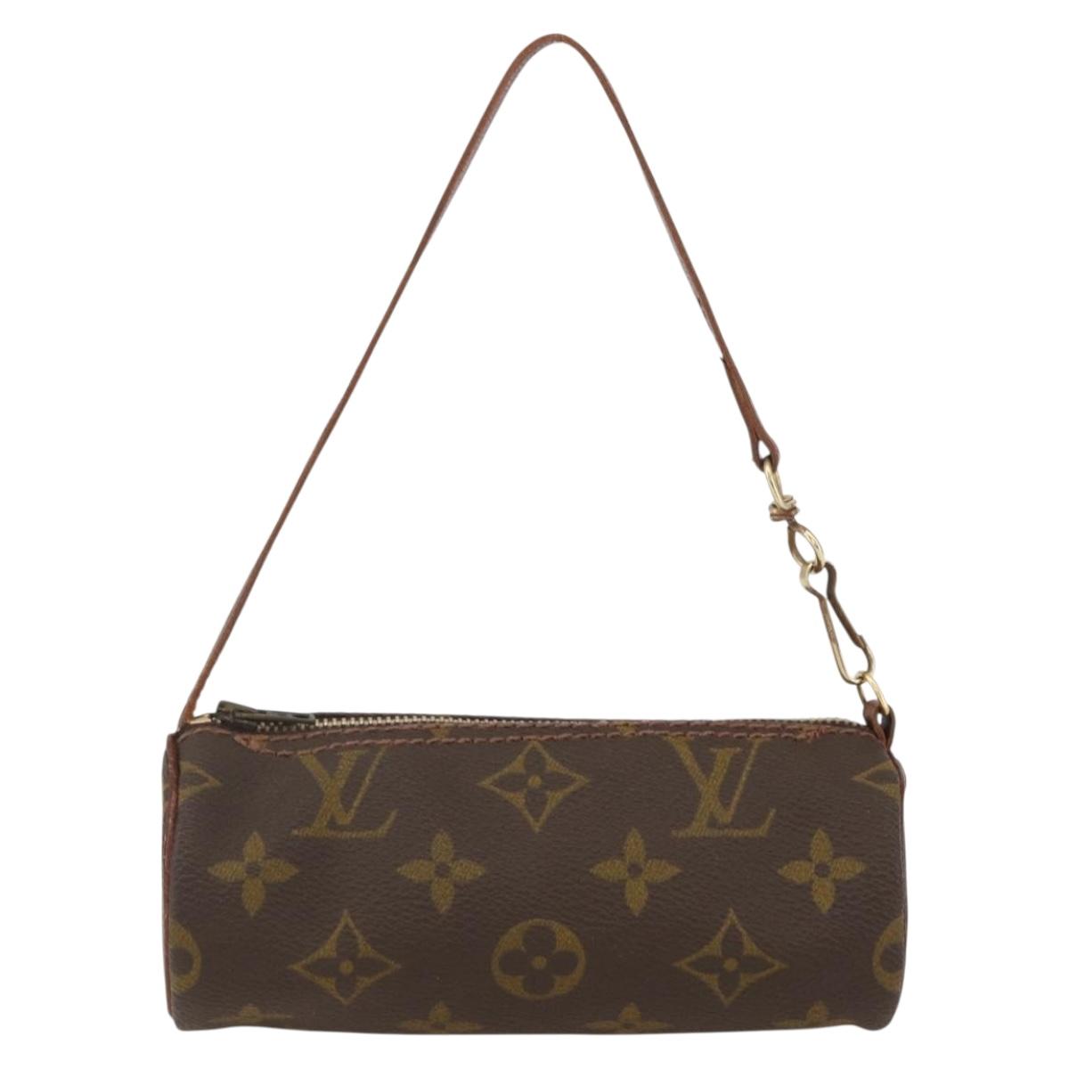 LOUIS VUITTON Monogram Papillon Pouch LV Auth 159487