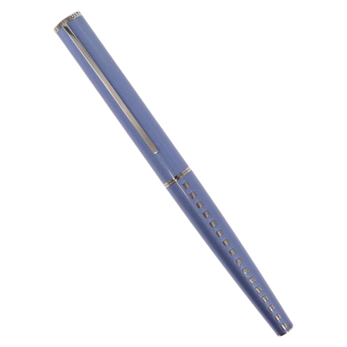 LOUIS VUITTON Jetligne Pen metal Blue N79229 LV Auth 159489