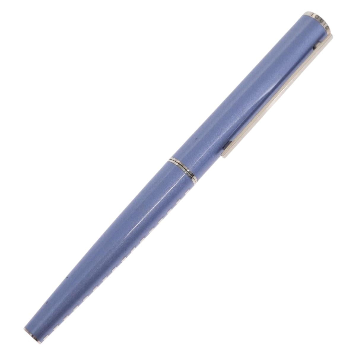 LOUIS VUITTON Jetligne Pen metal Blue N79229 LV Auth 159489