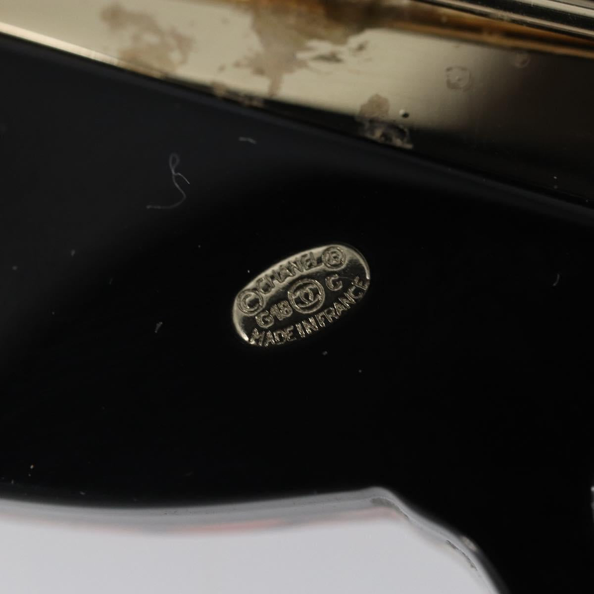 CHANEL Owl Brooch metal Pink CC Auth 159495V