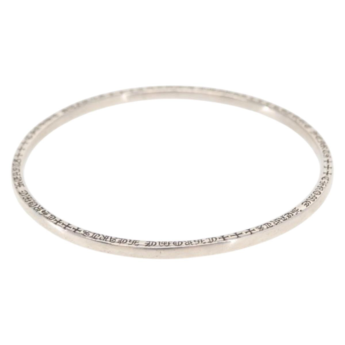 Chrome Hearts NTFL Spacer Bangle Bracelet Ag925 Silver Auth 159496SM