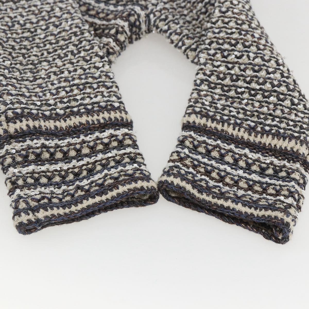 CHANEL No Collar Setup Tweed Multicolor CC Auth 159499SAM