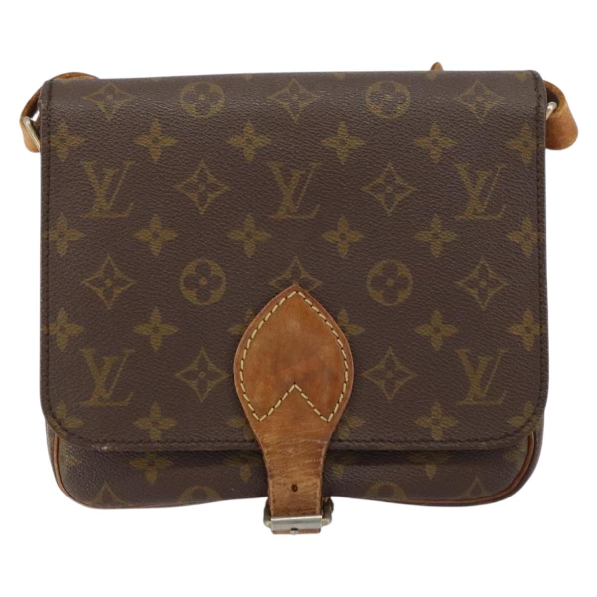 LOUIS VUITTON Monogram Cartouchiere MM Shoulder Bag M51253 LV Auth 159527