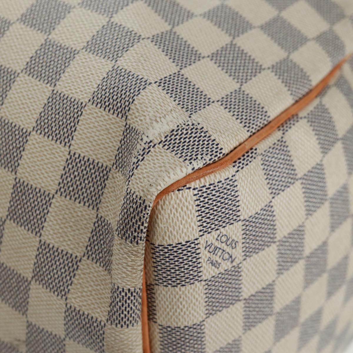 LOUIS VUITTON Damier Azur Keepall 50 Boston Bag N41430 LV Auth 159533V