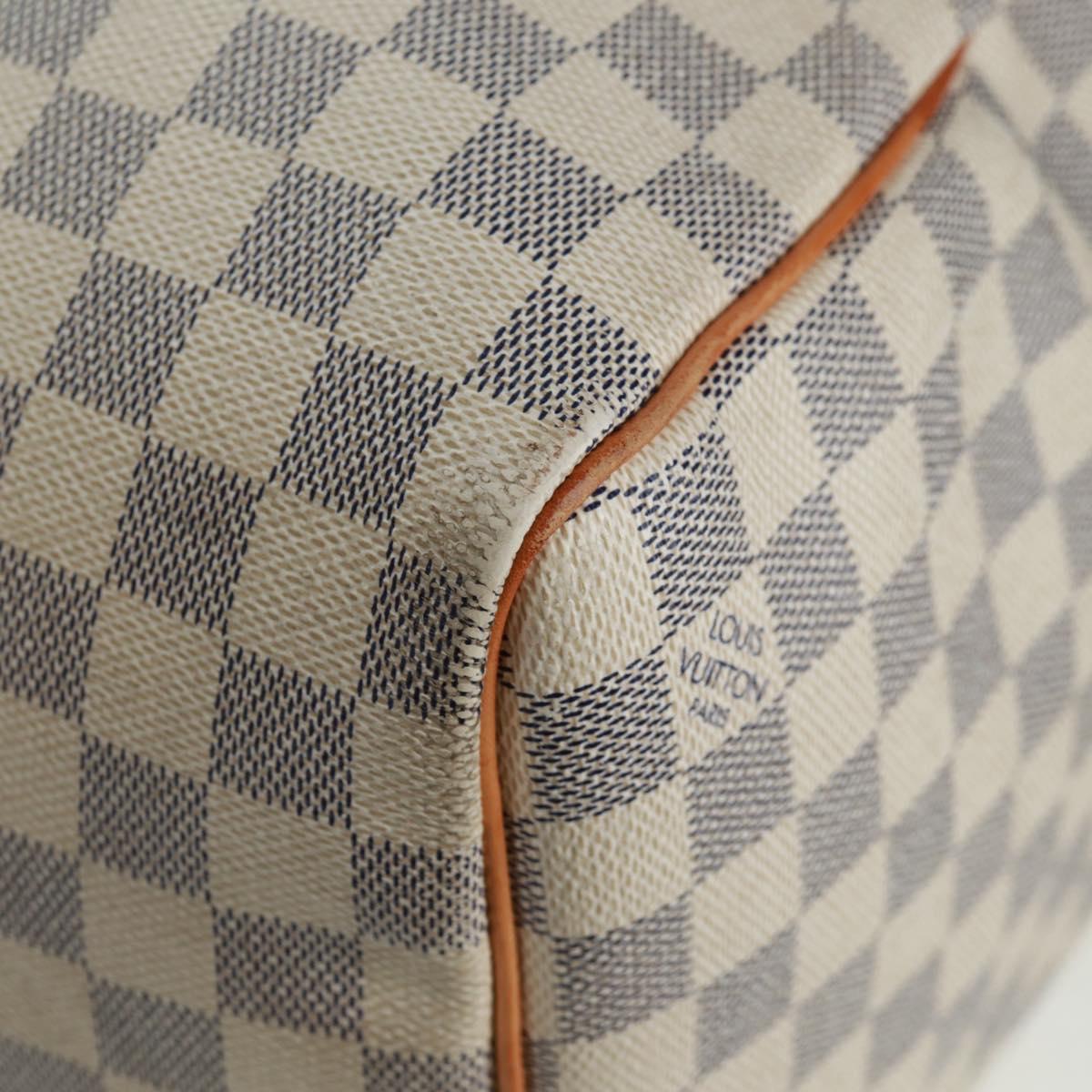 LOUIS VUITTON Damier Azur Keepall 50 Boston Bag N41430 LV Auth 159533V