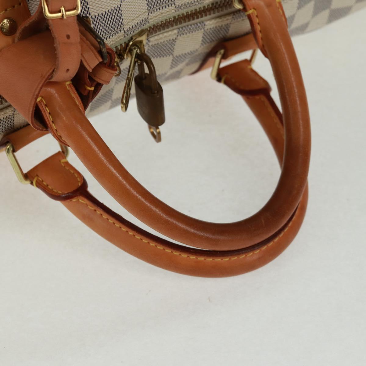LOUIS VUITTON Damier Azur Keepall 50 Boston Bag N41430 LV Auth 159533V