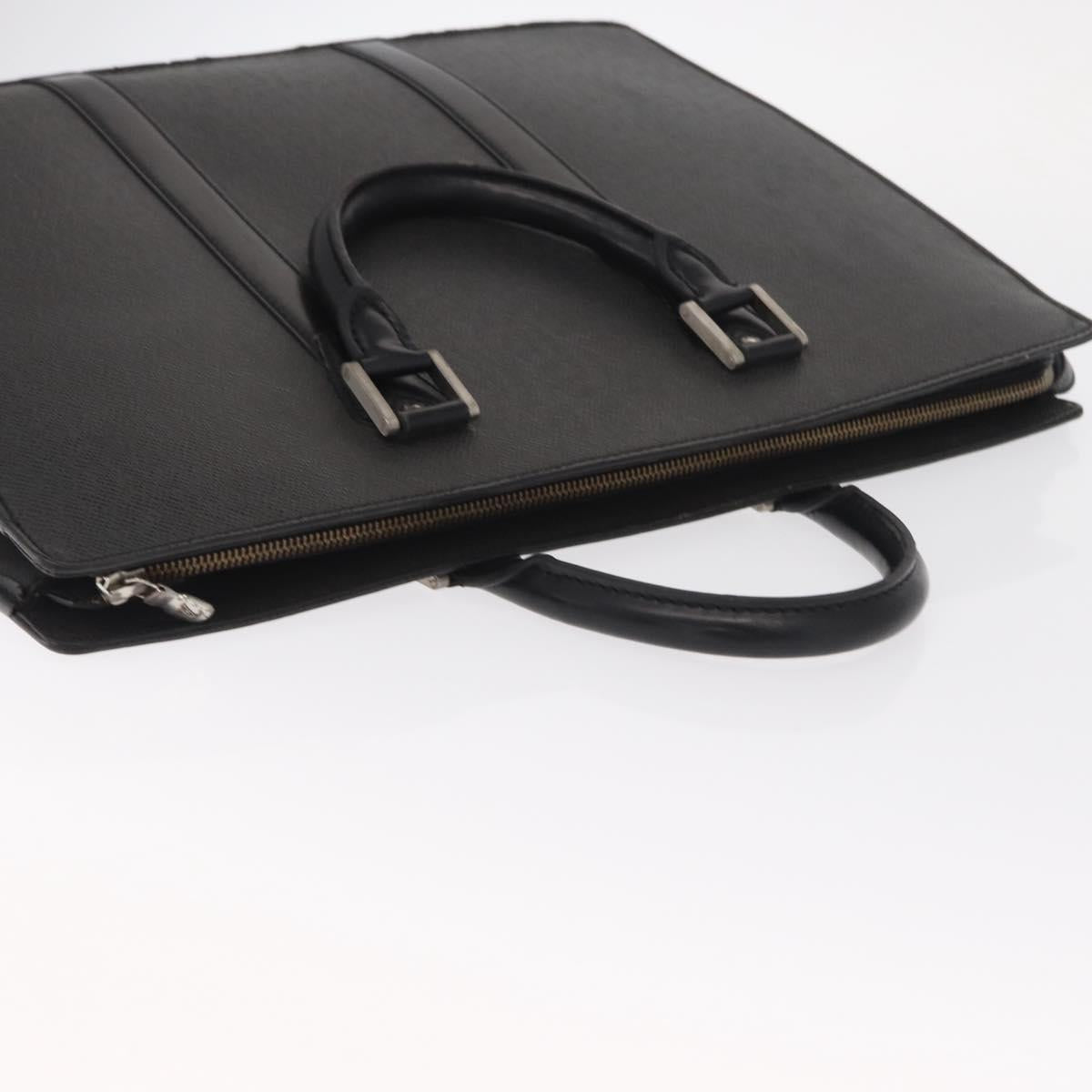 LOUIS VUITTON Taiga Porte Documents Rozan Bag Ardoise M30052 LV Auth 159556