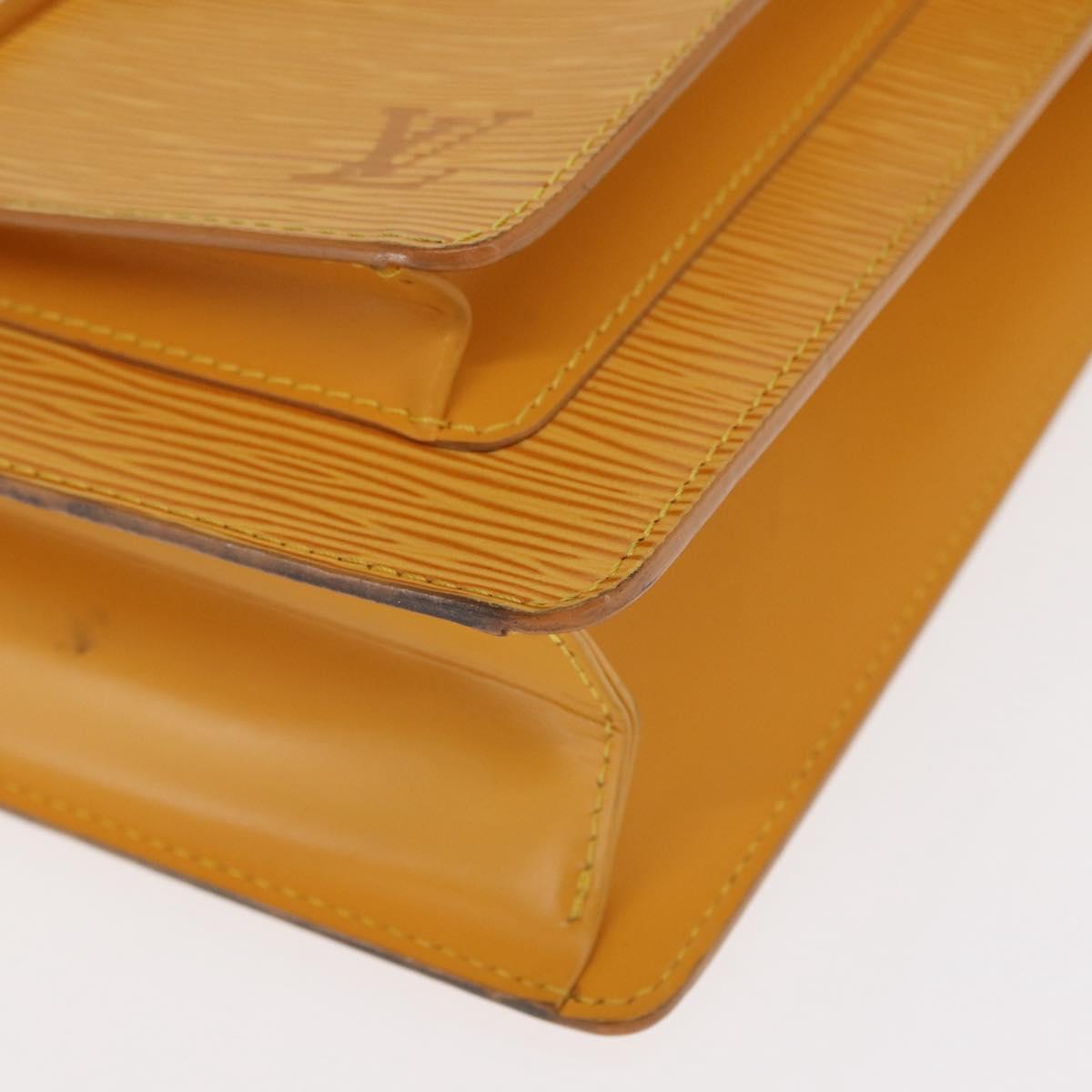LOUIS VUITTON Epi Monceau 28 Hand Bag 2way Yellow M52129 LV Auth 159558