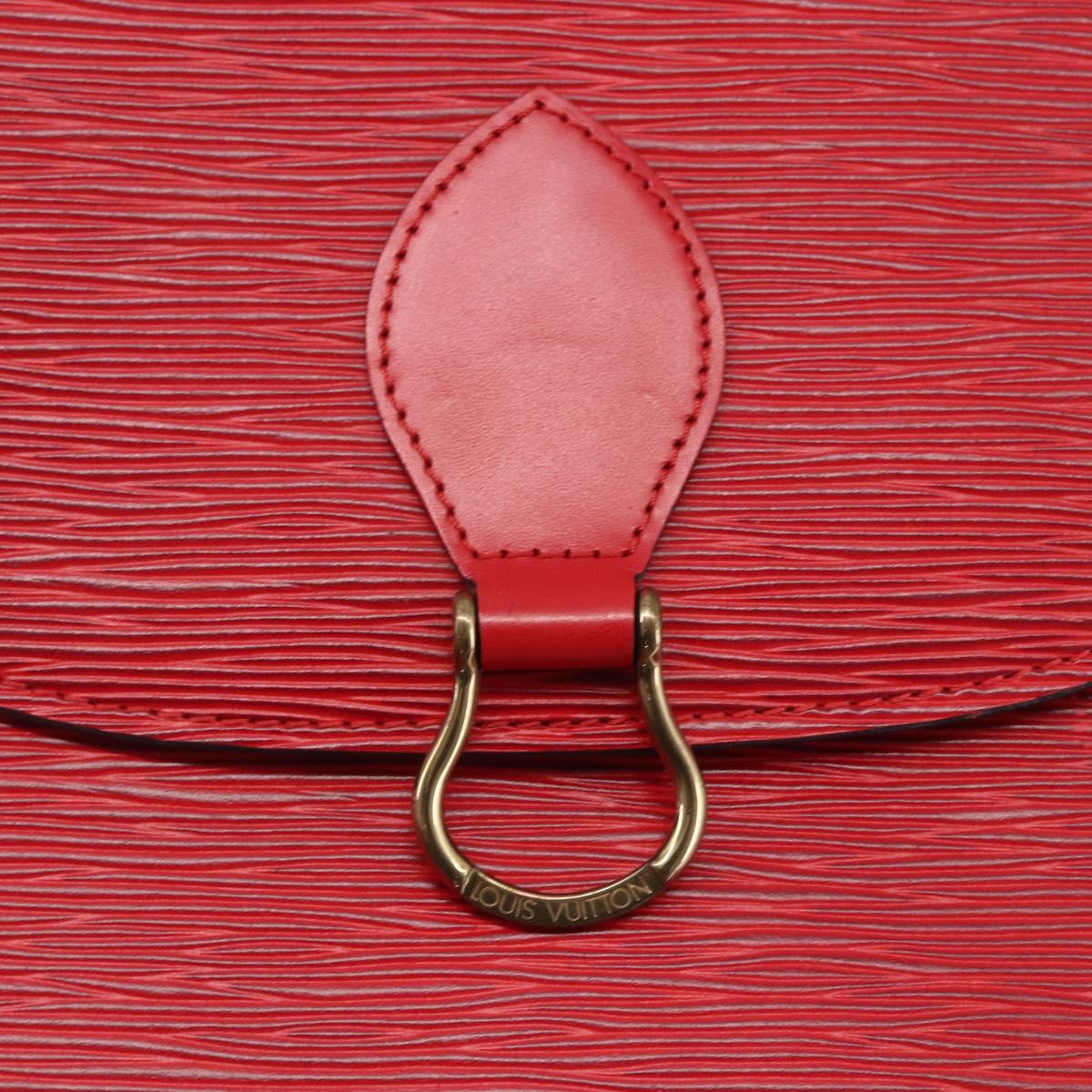 LOUIS VUITTON Epi Saint Cloud GM Shoulder Bag Red M52197 LV Auth 159560