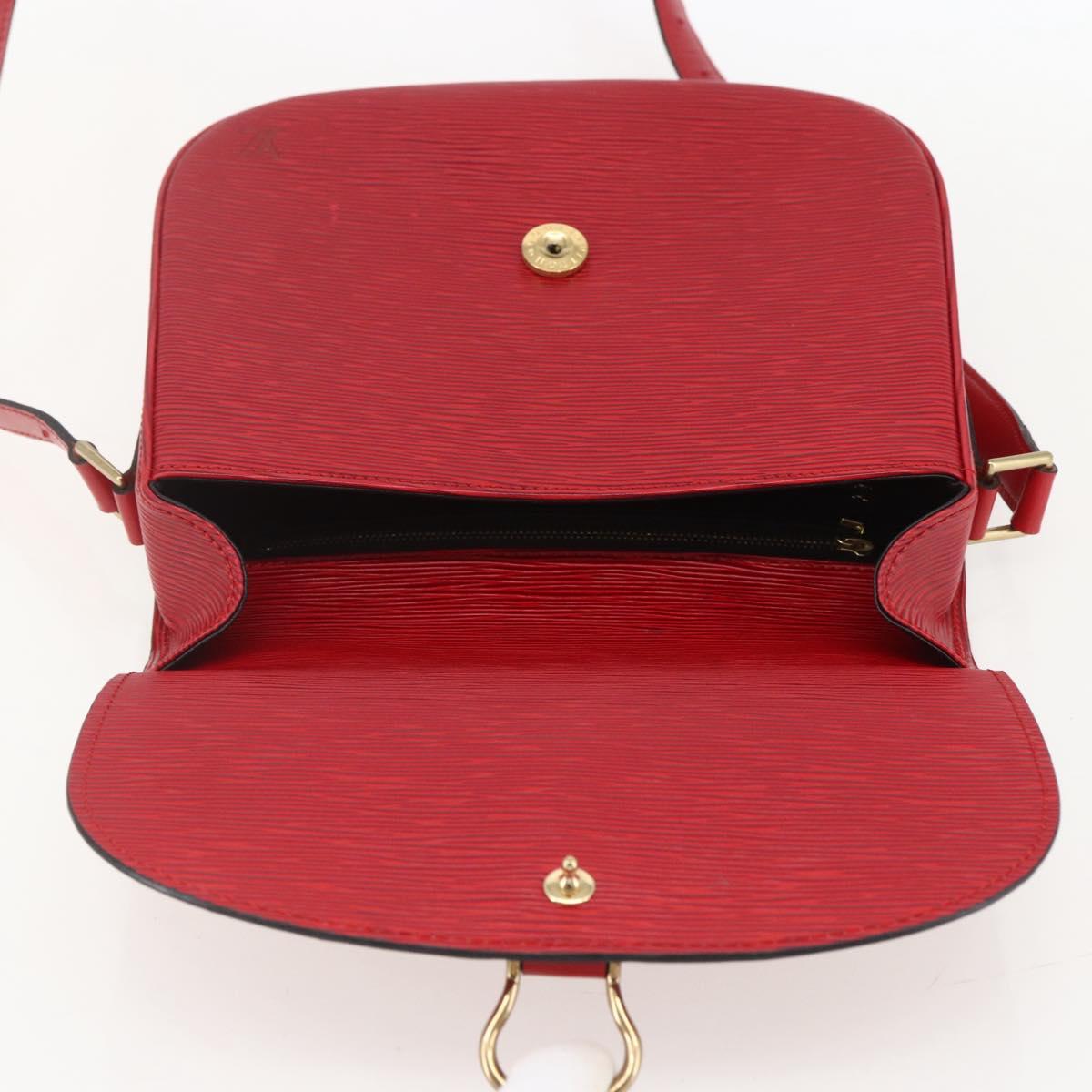LOUIS VUITTON Epi Saint Cloud GM Shoulder Bag Red M52197 LV Auth 159560