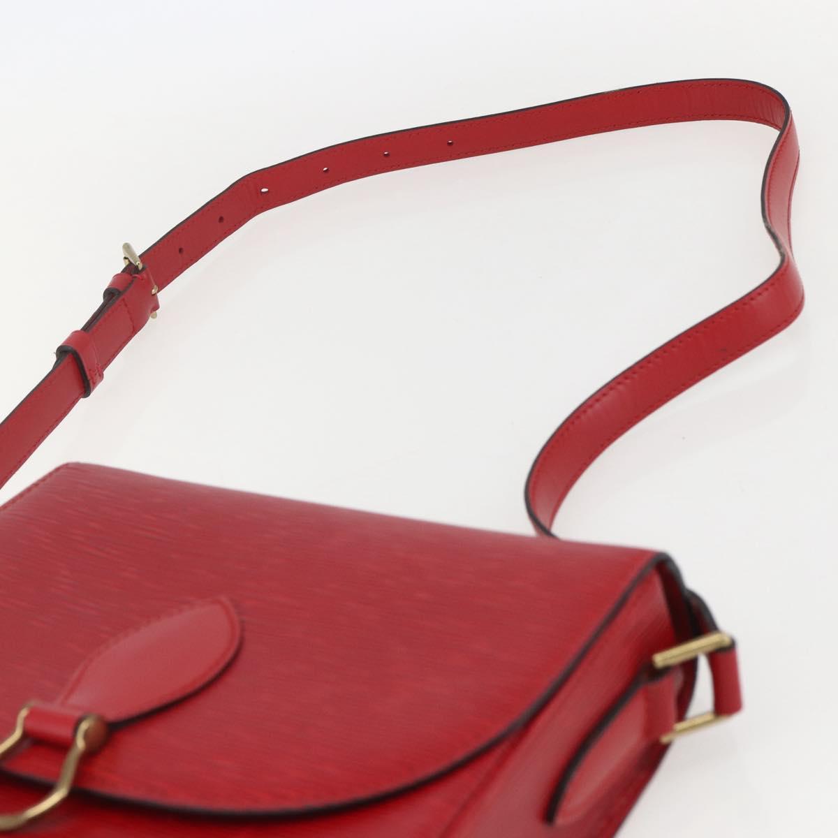 LOUIS VUITTON Epi Saint Cloud GM Shoulder Bag Red M52197 LV Auth 159560