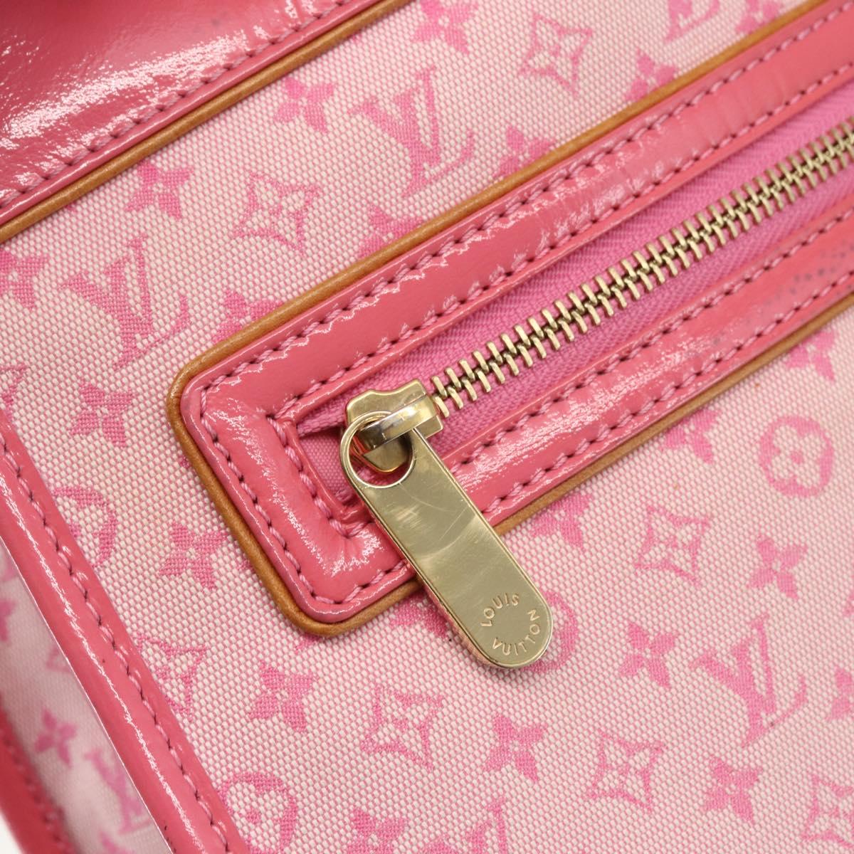 LOUIS VUITTON Monogram Mini Suck Catlin Hand Bag Pink Gold M92930 LV Auth 159562