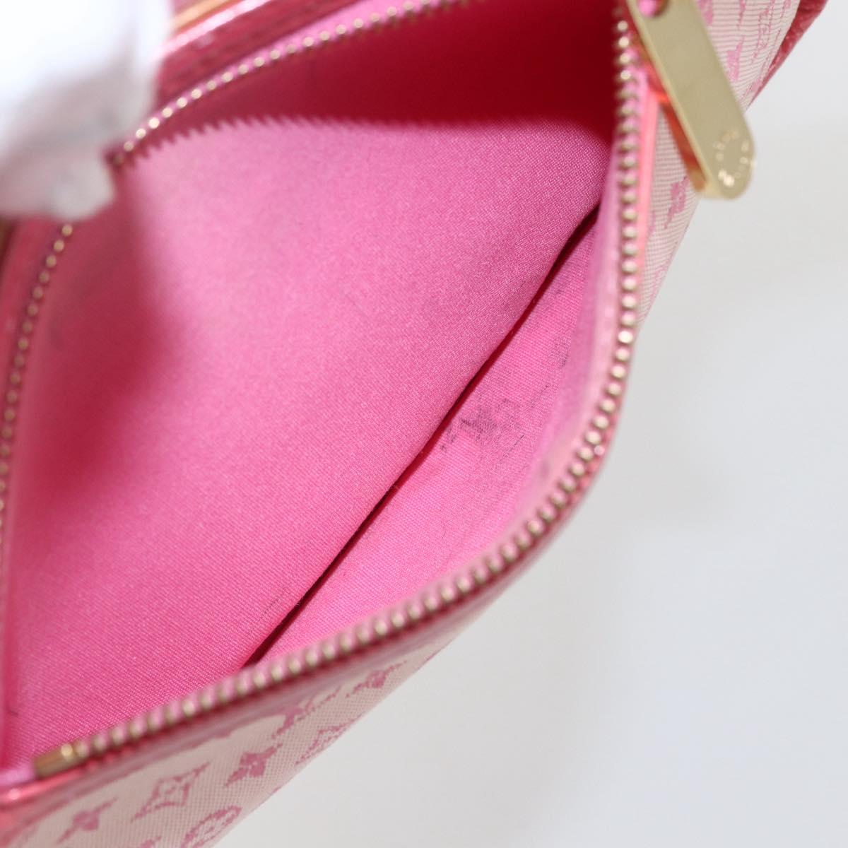 LOUIS VUITTON Monogram Mini Suck Catlin Hand Bag Pink Gold M92930 LV Auth 159562