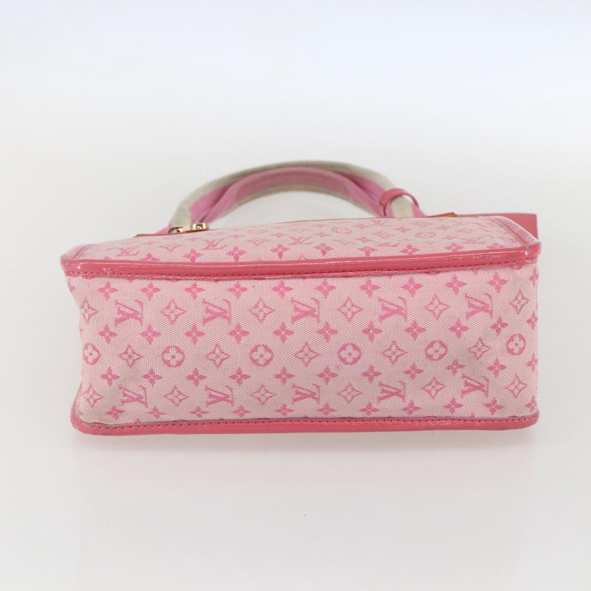 LOUIS VUITTON Monogram Mini Suck Catlin Hand Bag Pink Gold M92930 LV Auth 159562