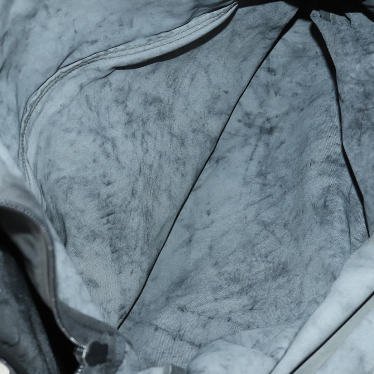 PRADA Garment Cover Nylon Black Silver Auth 159585