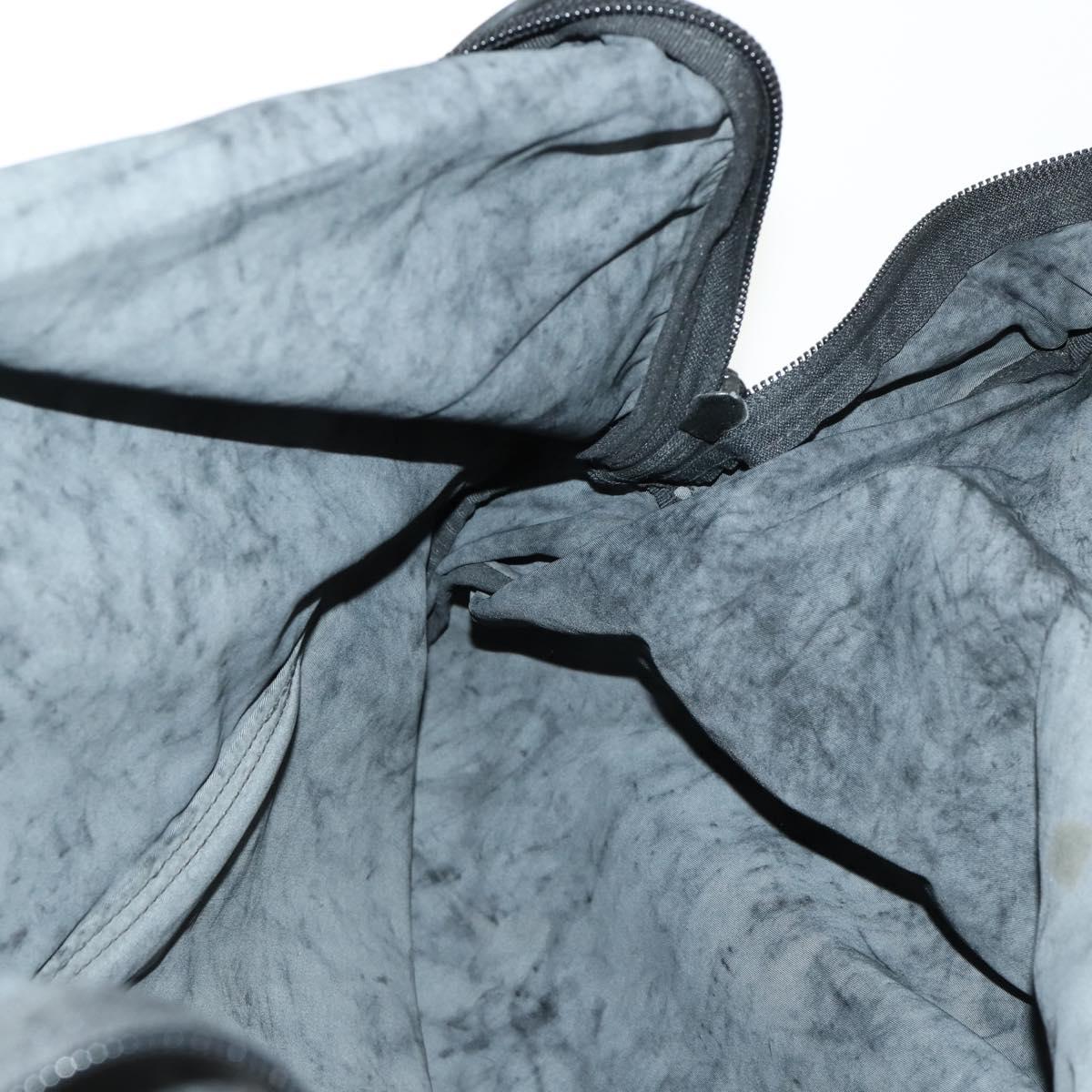 PRADA Garment Cover Nylon Black Silver Auth 159585