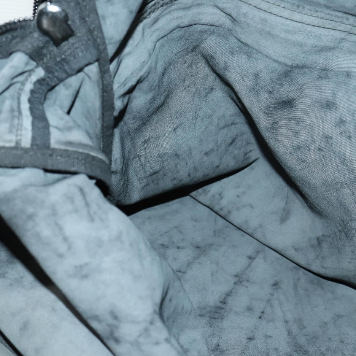 PRADA Garment Cover Nylon Black Silver Auth 159585