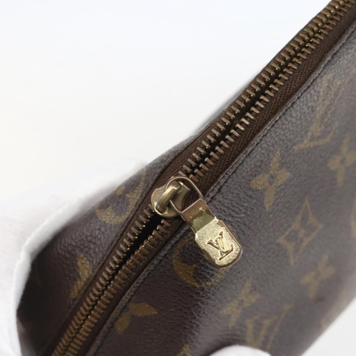 LOUIS VUITTON Monogram Trousse Demi Ronde Cosmetic Pouch M47520 LV Auth 159591