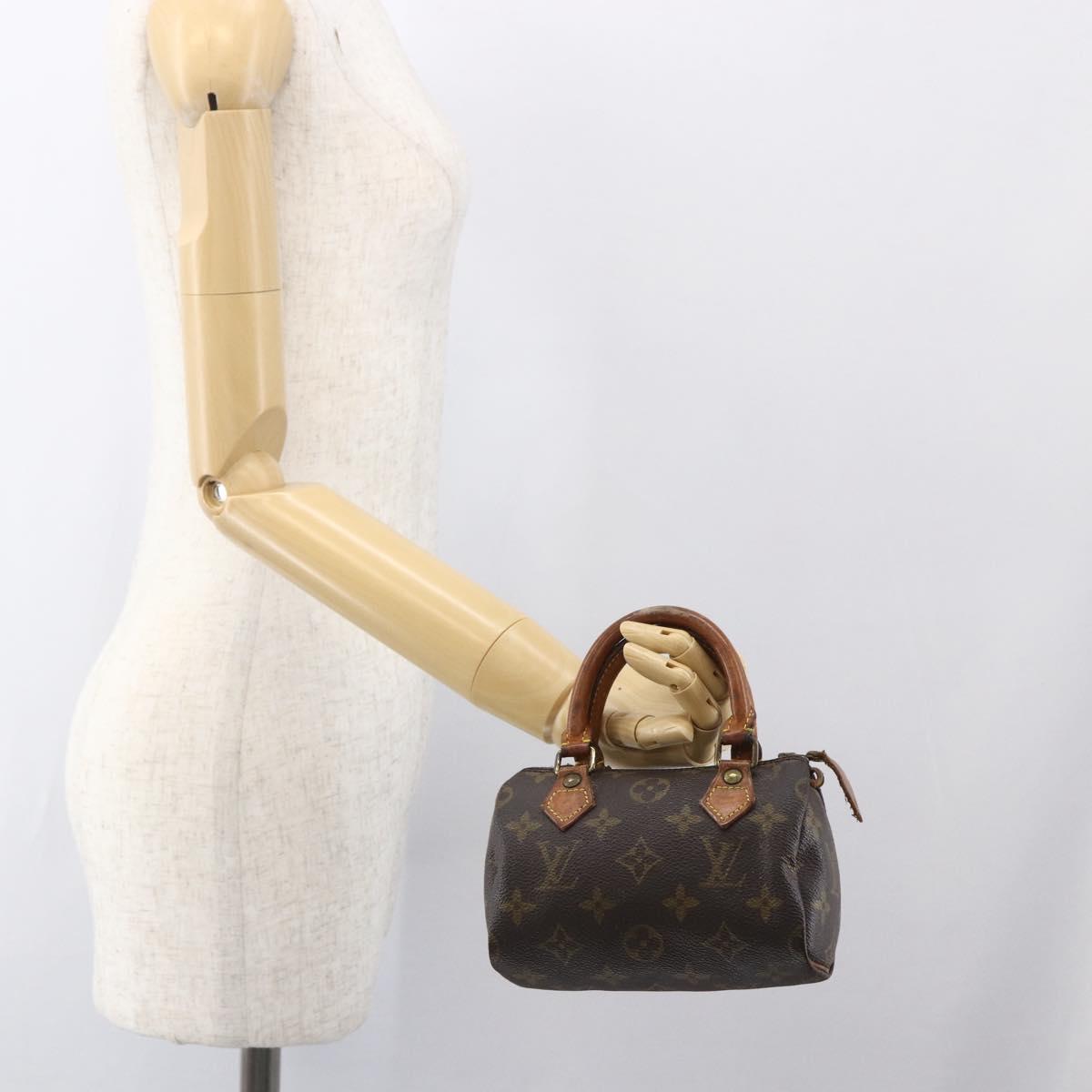 LOUIS VUITTON Monogram Mini Speedy Hand Bag M41534 LV Auth 159593