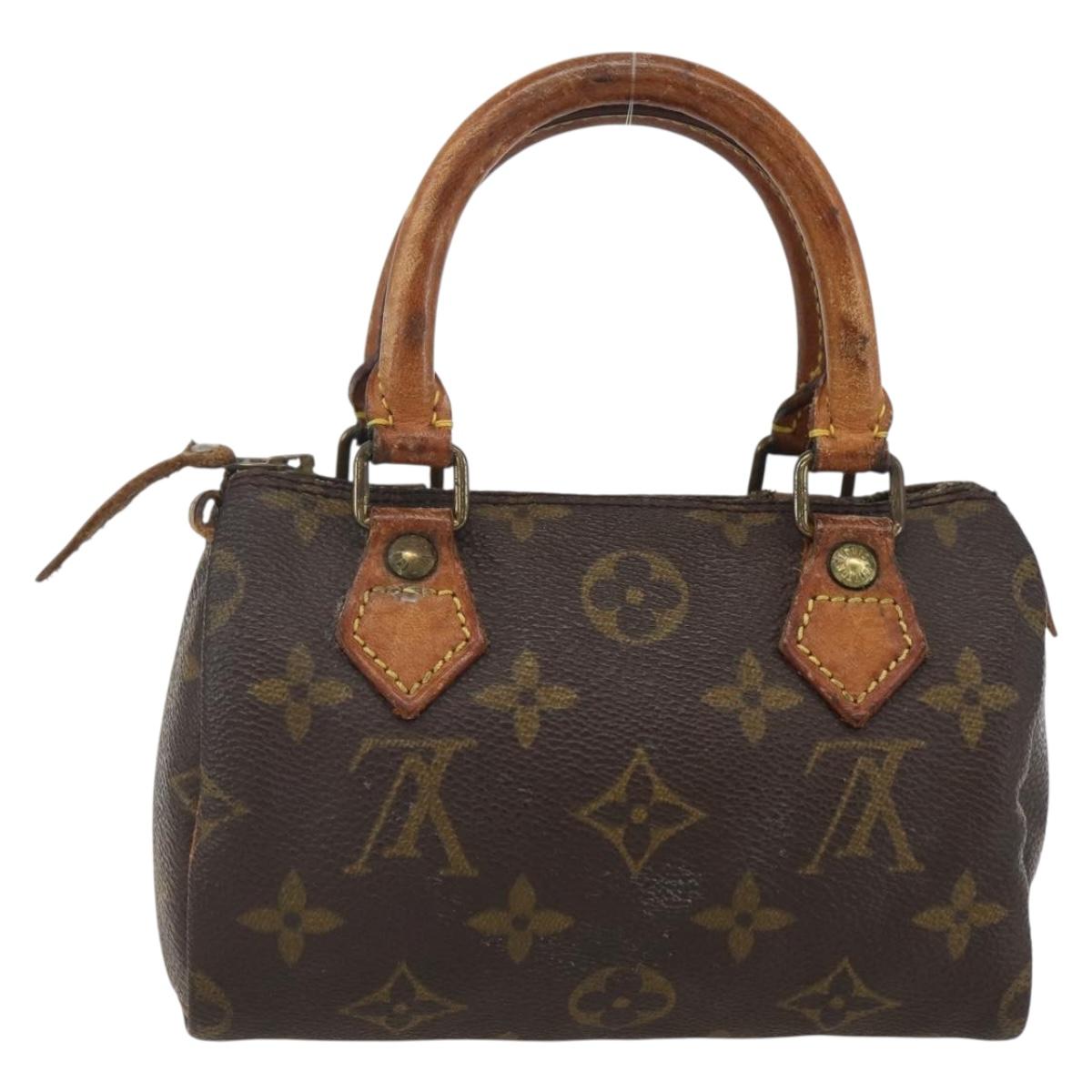 LOUIS VUITTON Monogram Mini Speedy Hand Bag M41534 LV Auth 159593