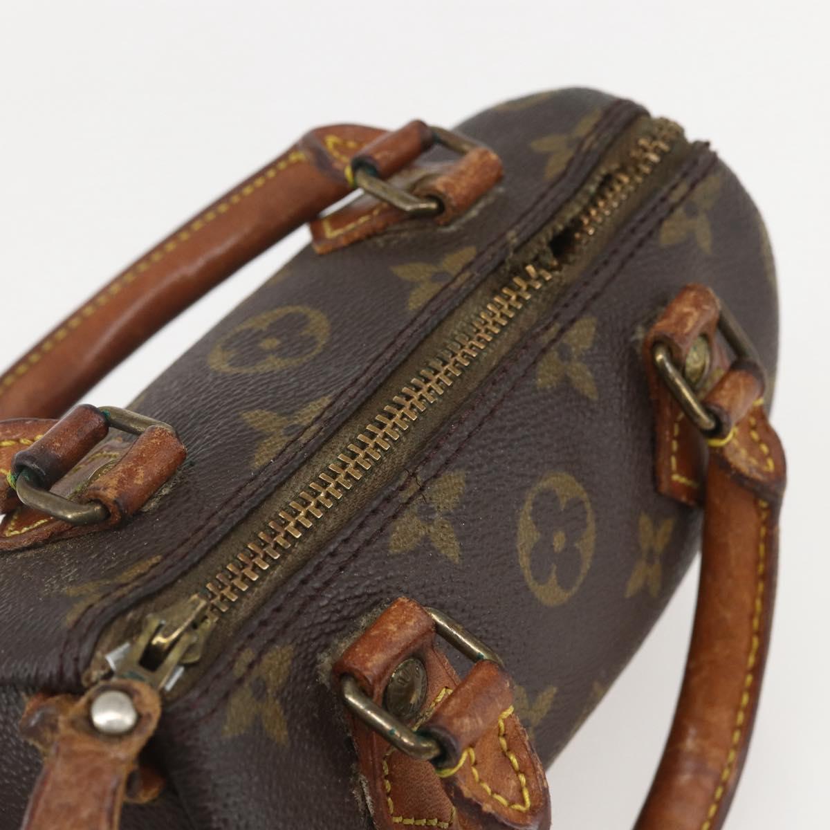 LOUIS VUITTON Monogram Mini Speedy Hand Bag M41534 LV Auth 159593