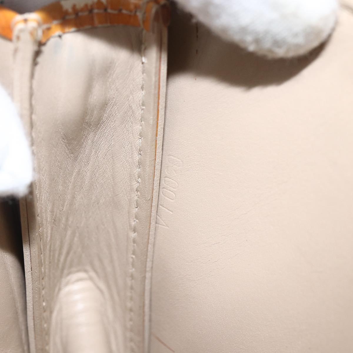 LOUIS VUITTON Monogram Vernis Lexington Pouch Beige M91010 LV Auth 159601