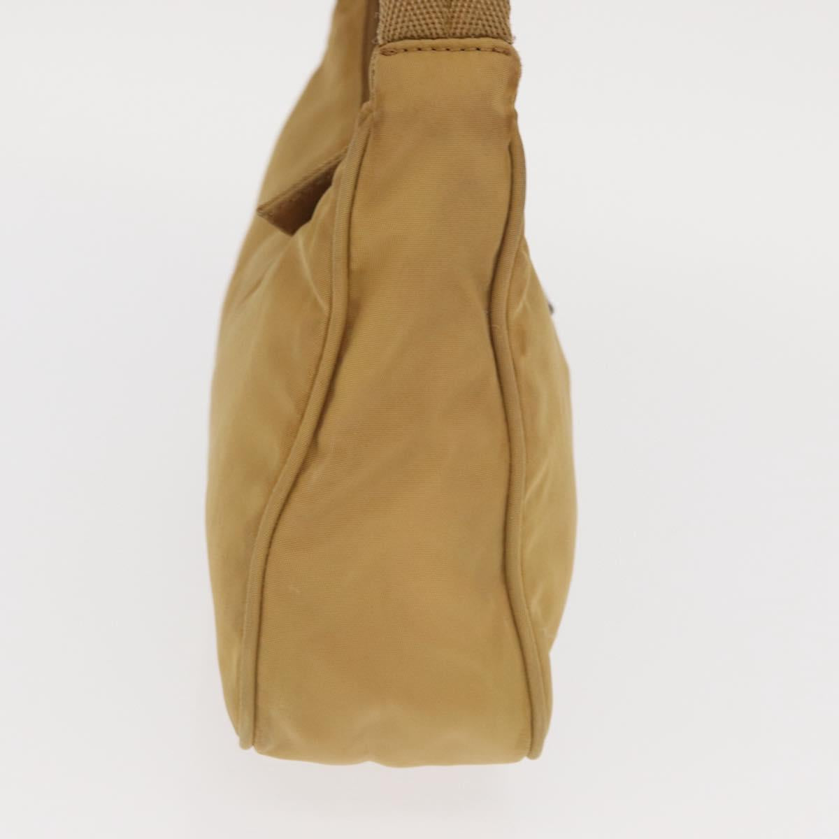 PRADA Hand Pouch Nylon Yellow Auth 159602