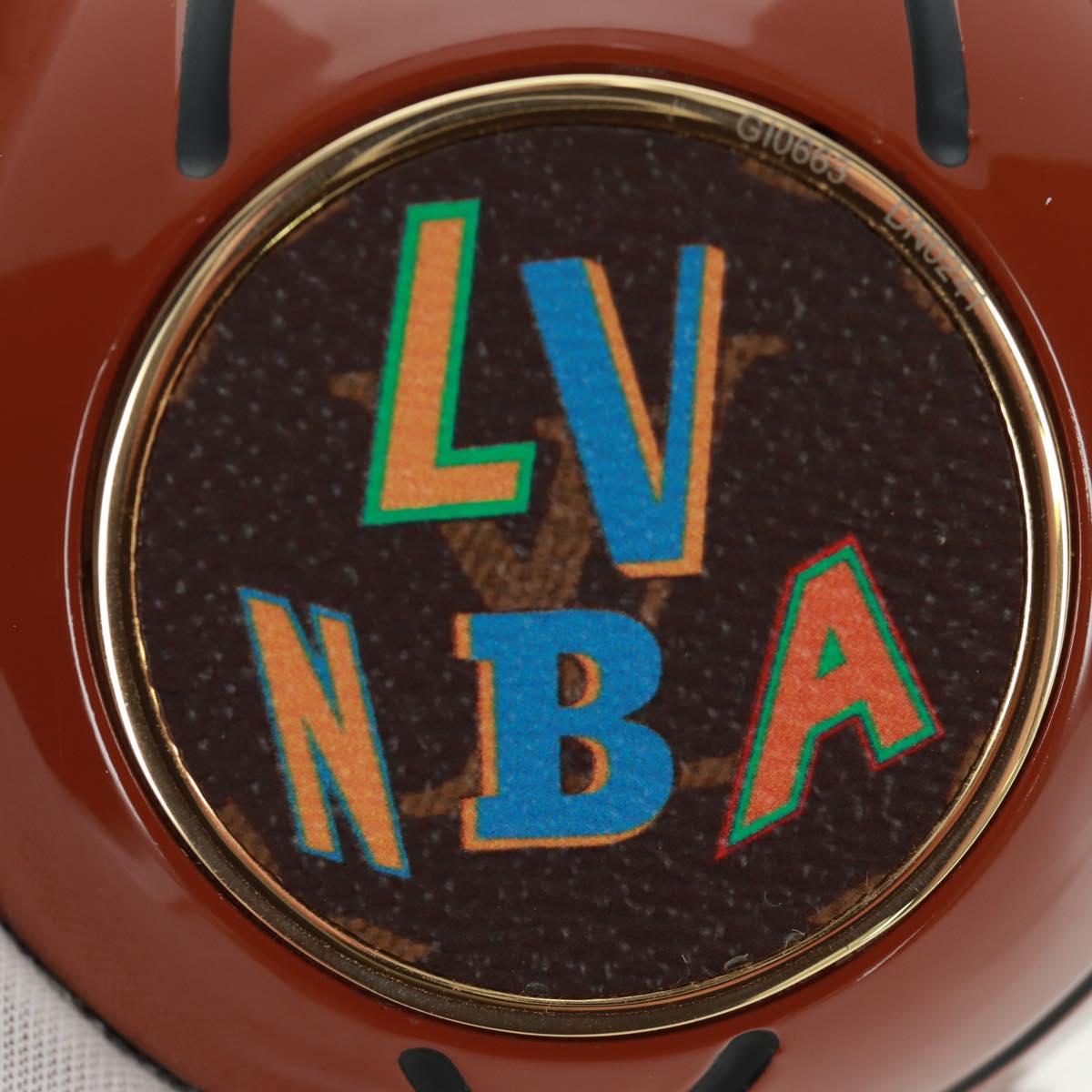 LOUIS VUITTON NBA Collaboration Pressed Paper plastic Brown GI0663 Auth 159615SM