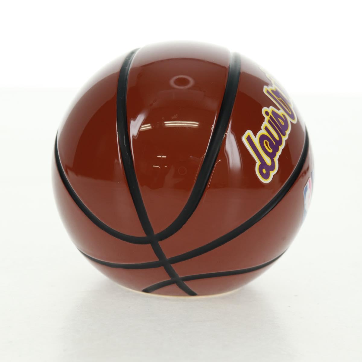 LOUIS VUITTON NBA Collaboration Pressed Paper plastic Brown GI0663 Auth 159615SM