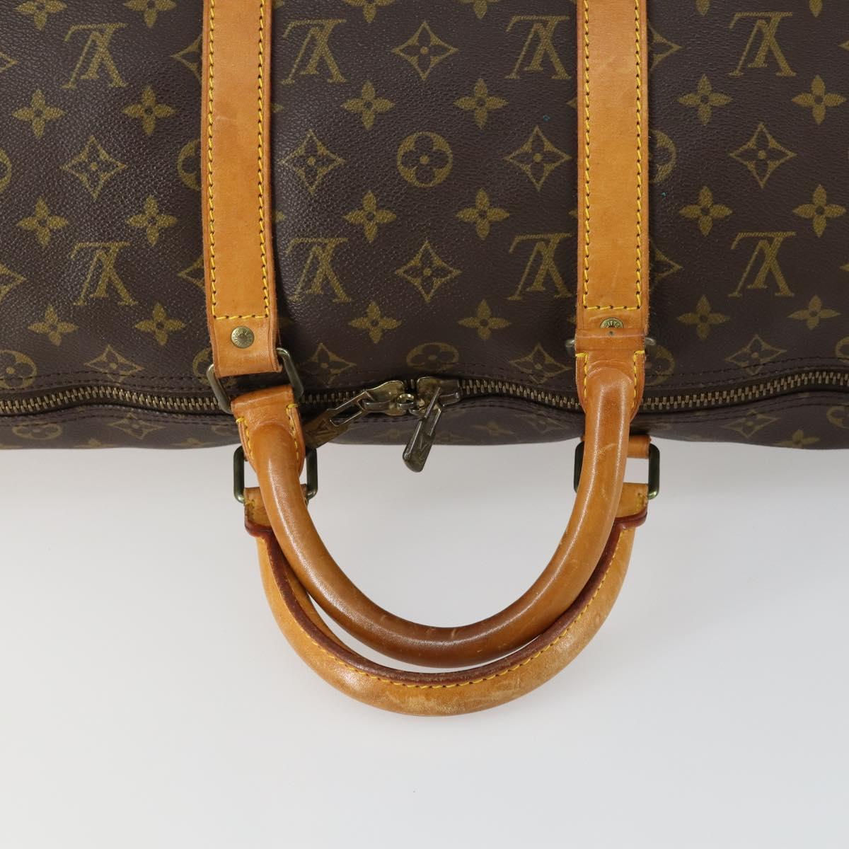 LOUIS VUITTON Monogram Keepall 50 Boston Bag M41426 LV Auth 159634