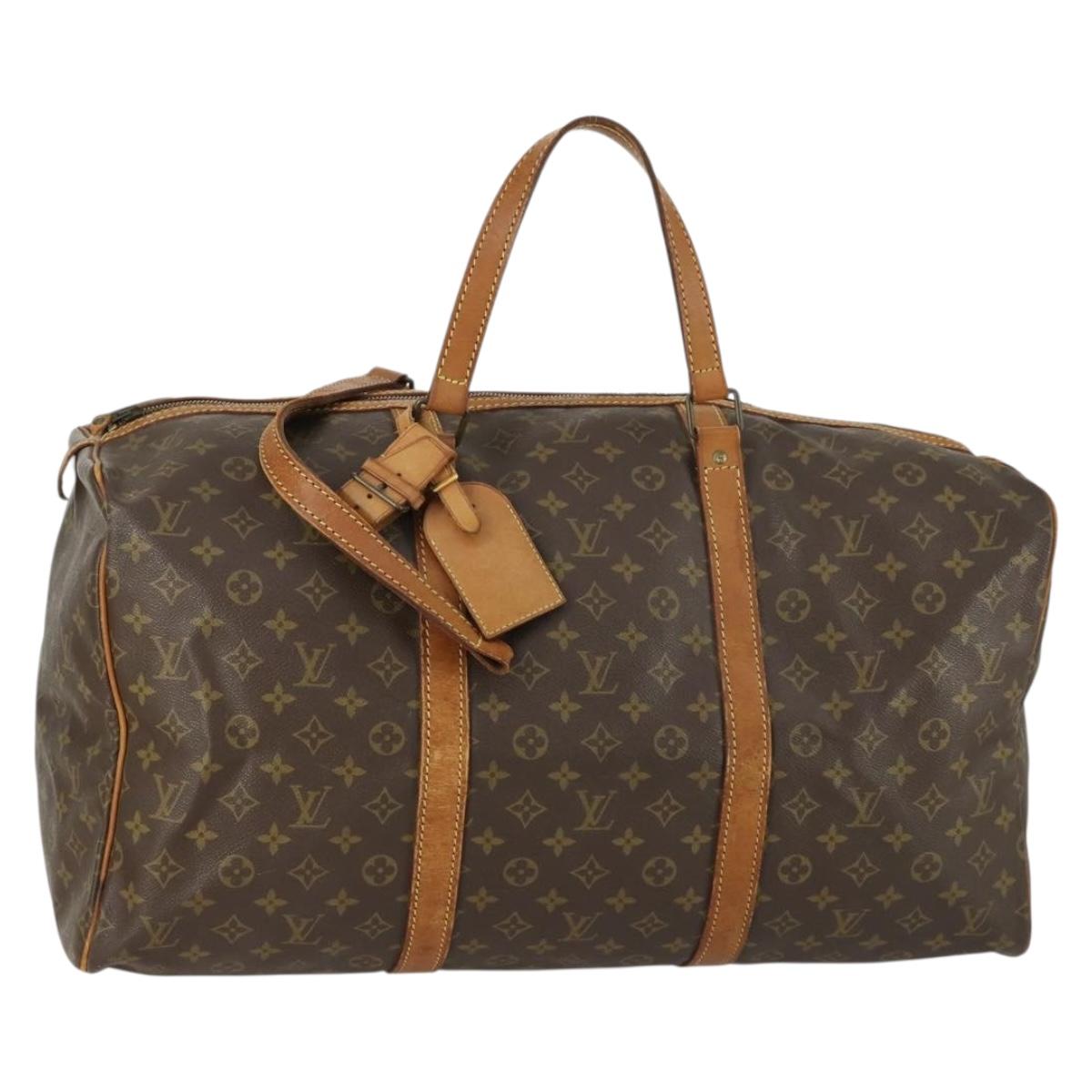 LOUIS VUITTON Monogram Sac Souple 55 Boston Bag M41622 LV Auth 159650