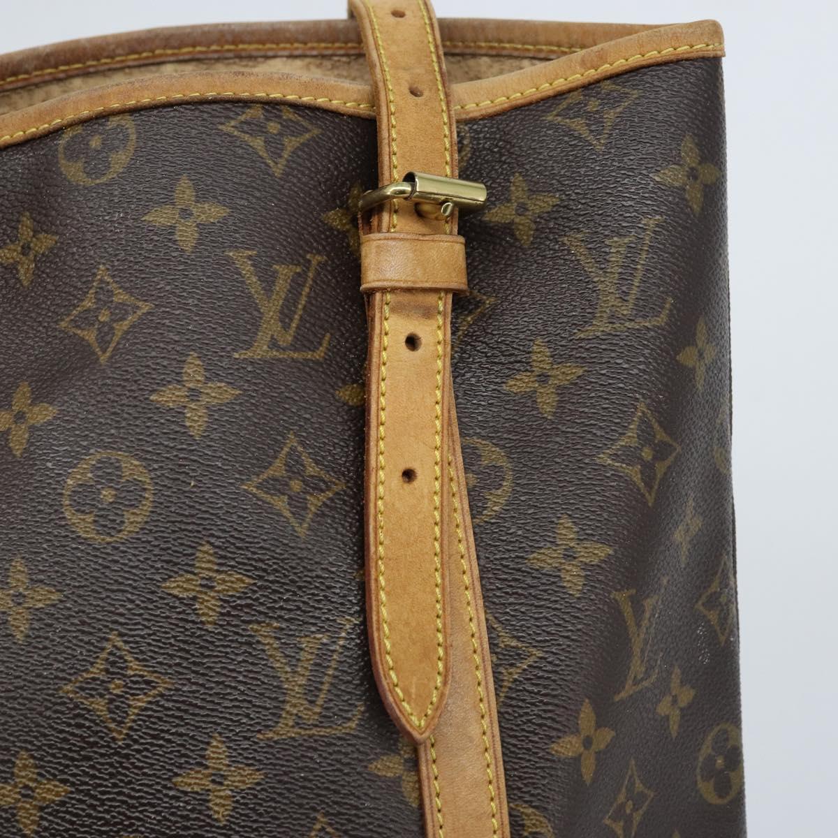 LOUIS VUITTON Monogram Bucket GM Shoulder Bag M42236 LV Auth 159651