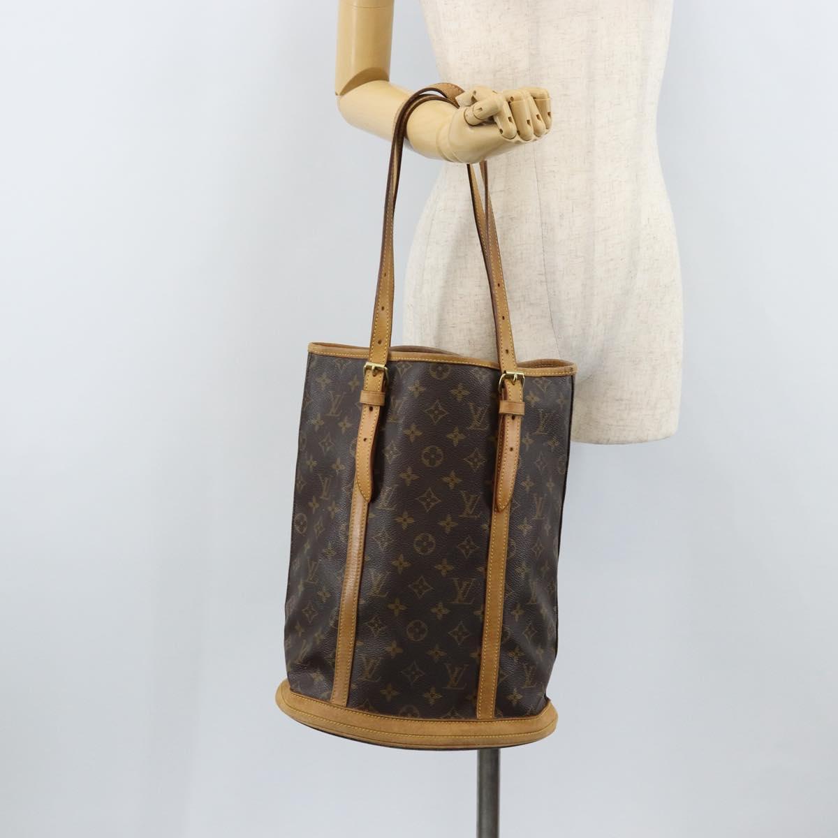 LOUIS VUITTON Monogram Bucket GM Shoulder Bag M42236 LV Auth 159651