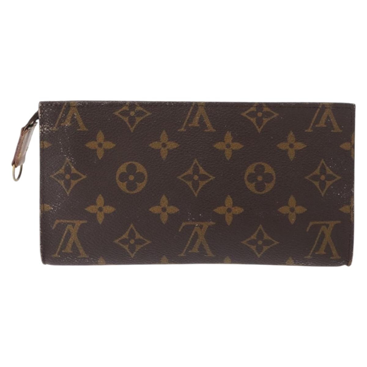 LOUIS VUITTON Monogram Bucket GM Accessory Pouch LV Auth 159652