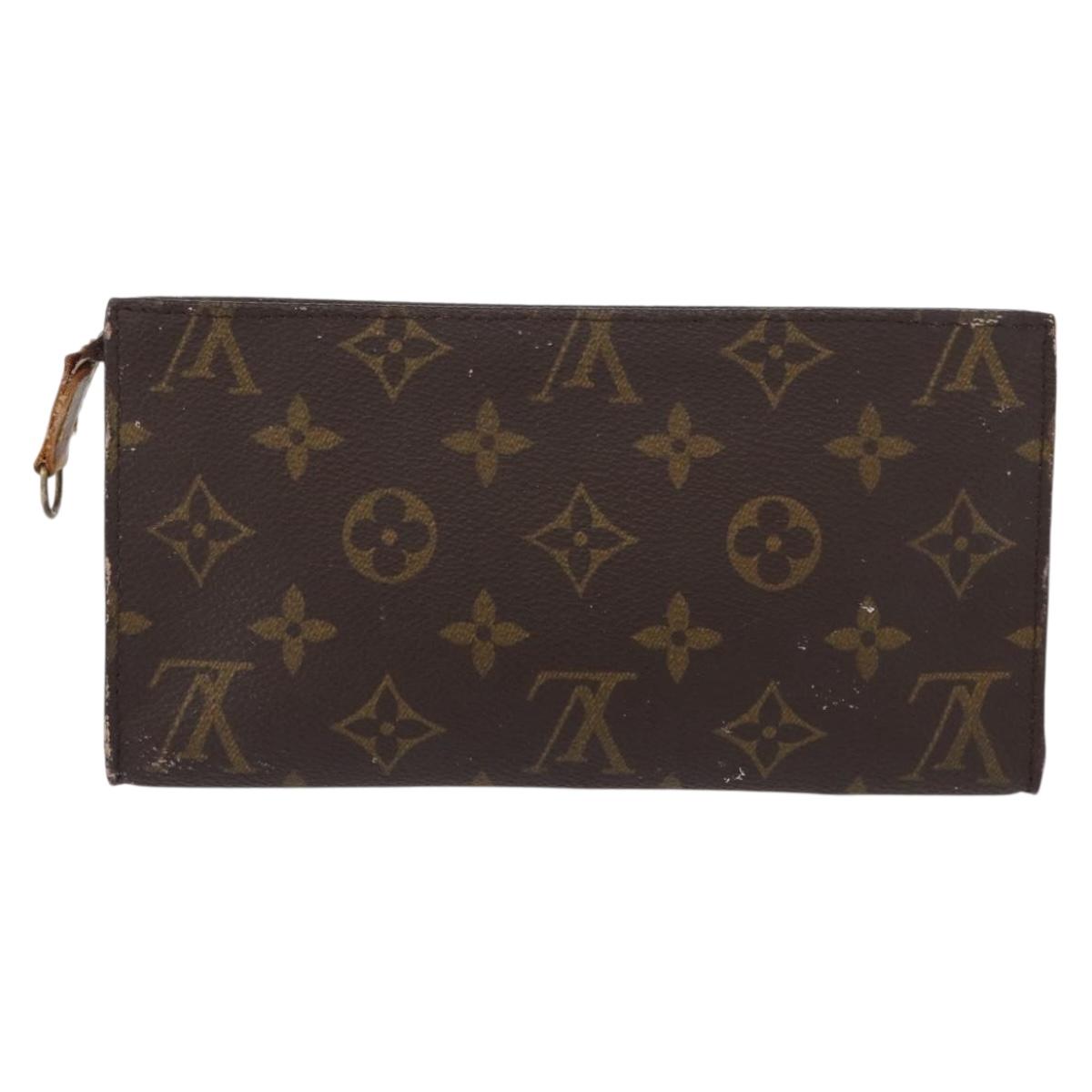 LOUIS VUITTON Monogram Bucket GM Accessory Pouch LV Auth 159669