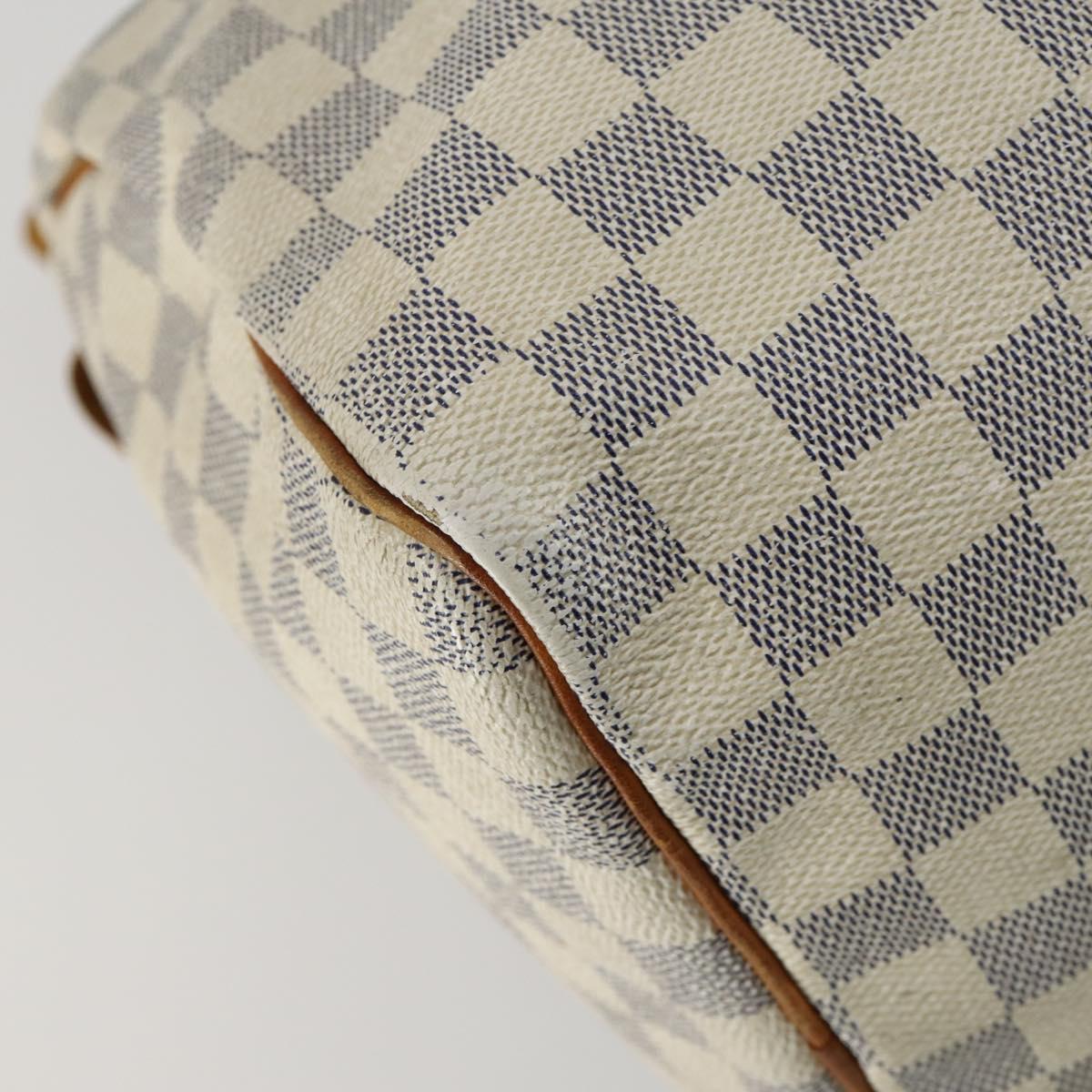 LOUIS VUITTON Damier Azur Speedy 35 Hand Bag N41535 LV Auth 159671