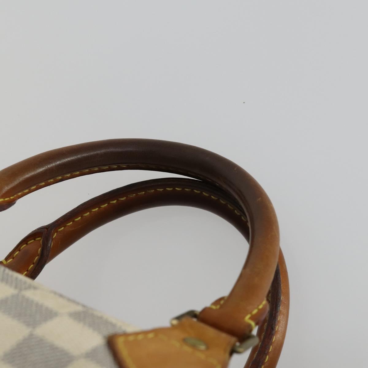 LOUIS VUITTON Damier Azur Speedy 35 Hand Bag N41535 LV Auth 159671