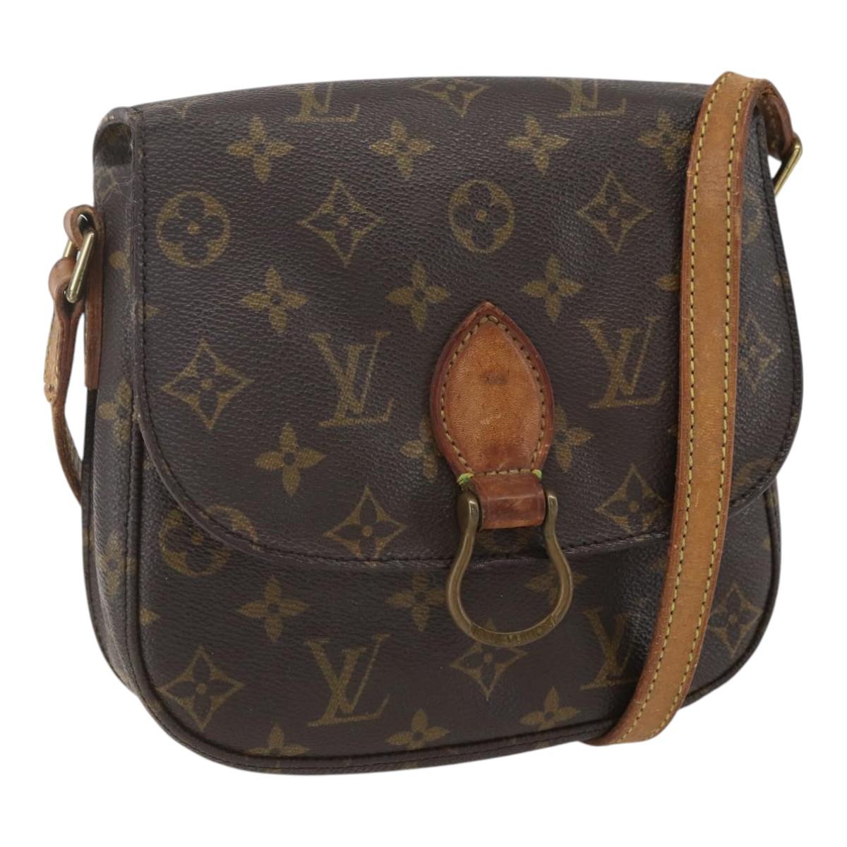 LOUIS VUITTON Monogram Saint Cloud MM Shoulder Bag M51243 LV Auth 159675
