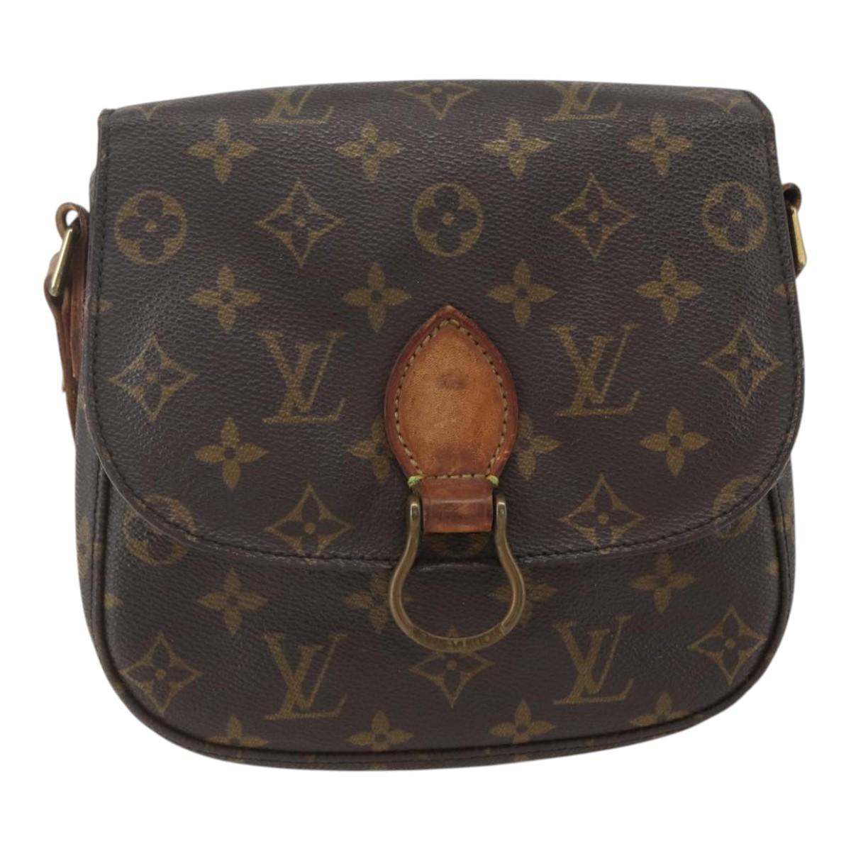 LOUIS VUITTON Monogram Saint Cloud MM Shoulder Bag M51243 LV Auth 159675