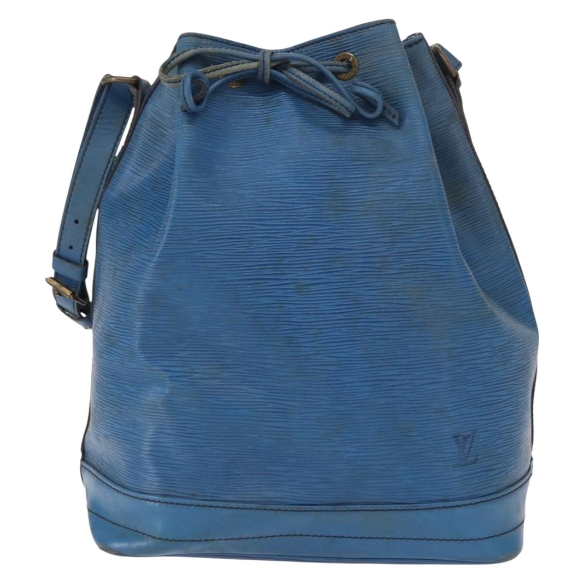 LOUIS VUITTON Epi Noe Shoulder Bag Toledo Blue M44005 LV Auth 159680