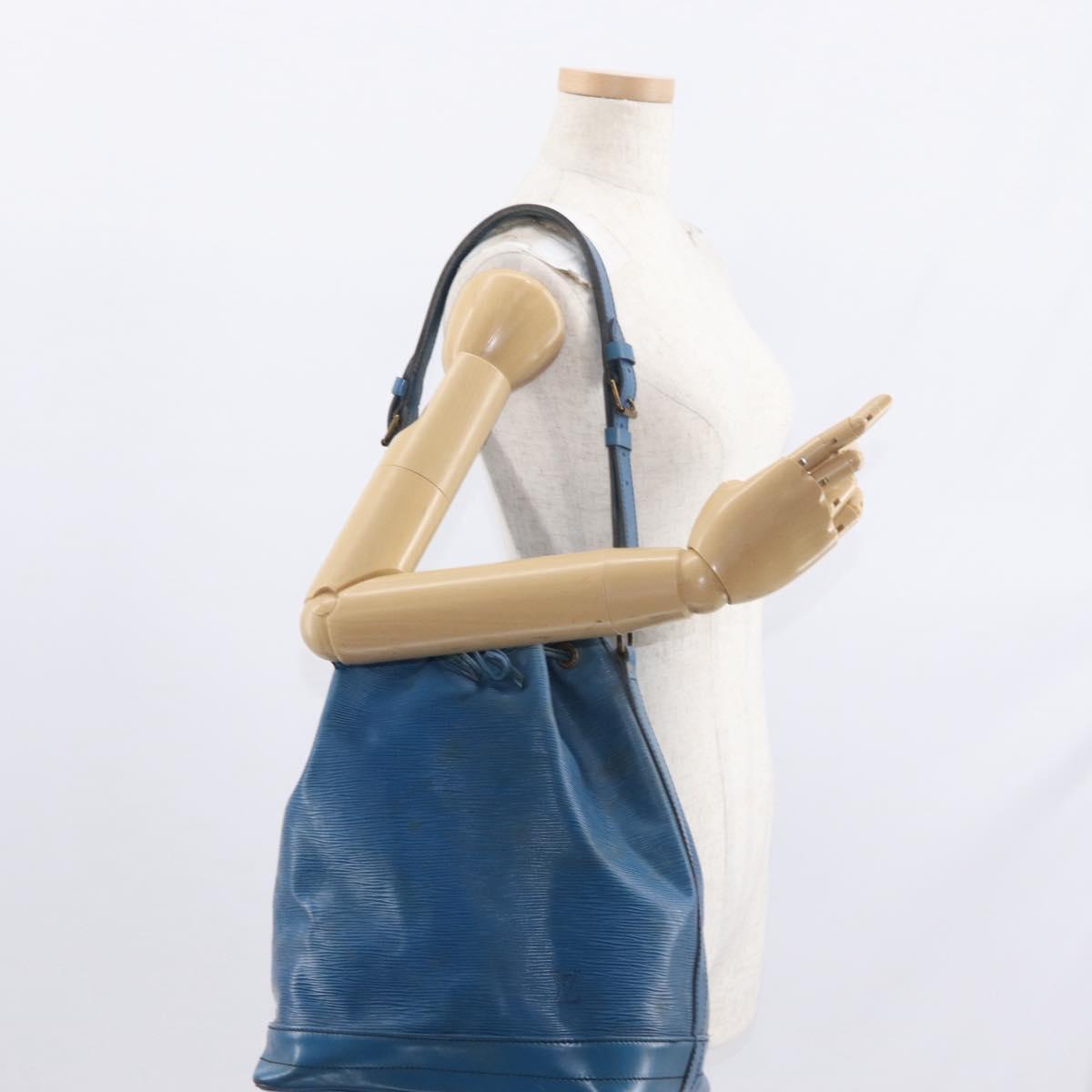 LOUIS VUITTON Epi Noe Shoulder Bag Toledo Blue M44005 LV Auth 159680